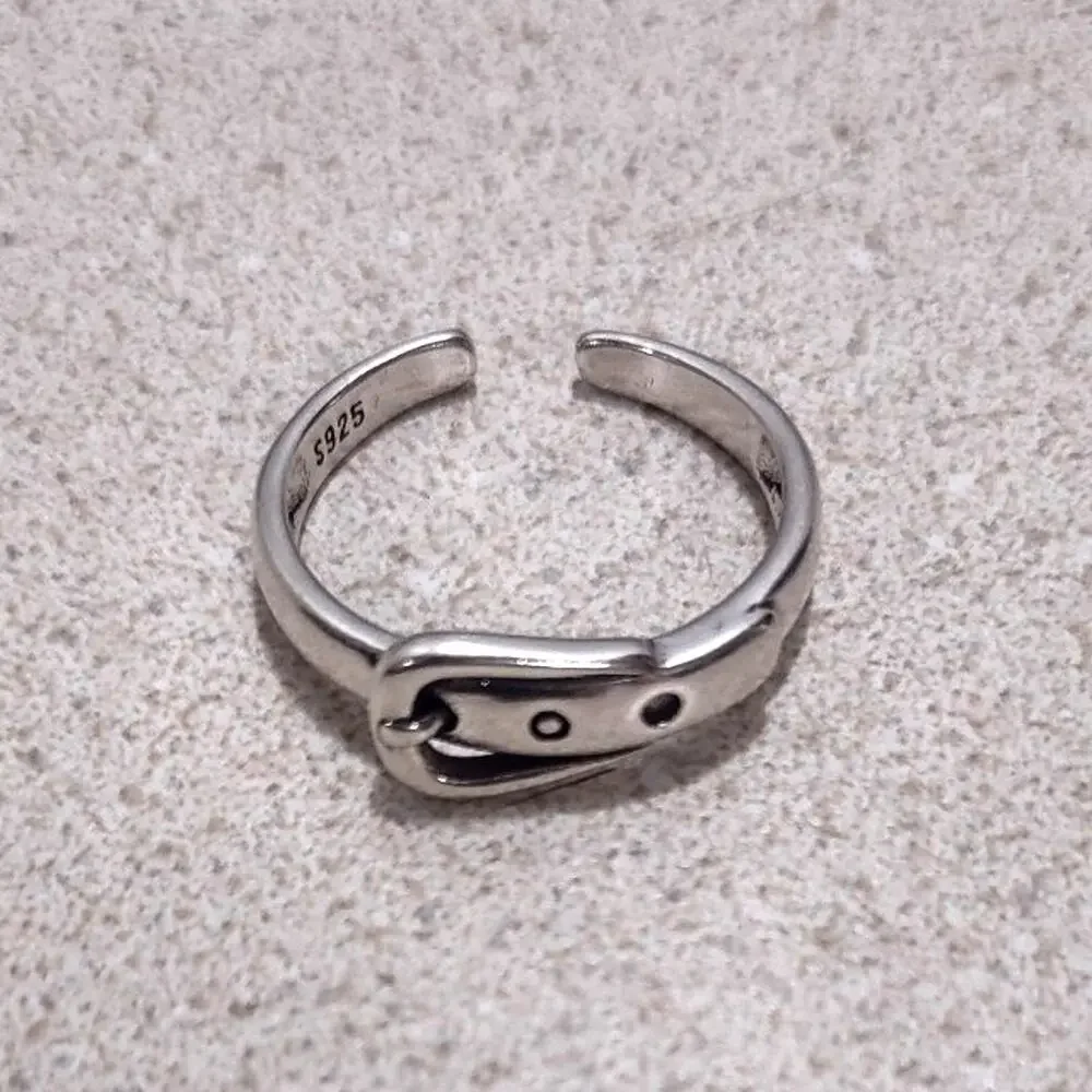 925 Silver Ring Witch leprechaun Buckle Halloween St. Patrick's Valentines Gift